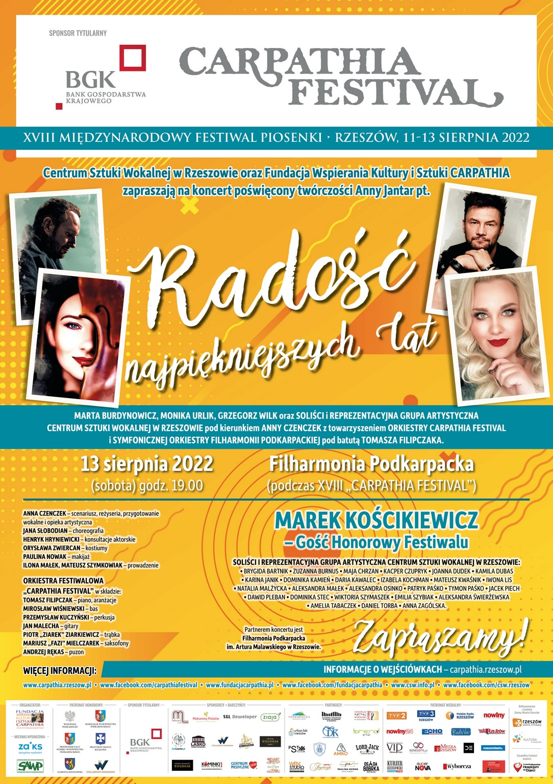 3. Plakat Radość najpięnijeszych lat XVIII Carpathia Festival