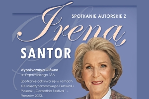 Zapraszamy serdecznie na Spotkanie autorskie z Ireną Santor