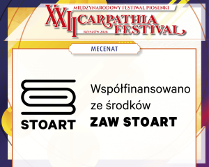 STOART - Związek Artystów Wykonawców dofinansowuje realizację XXII Międzynarodowego Festiwalu Piosenki „Carpathia Festival 2026"